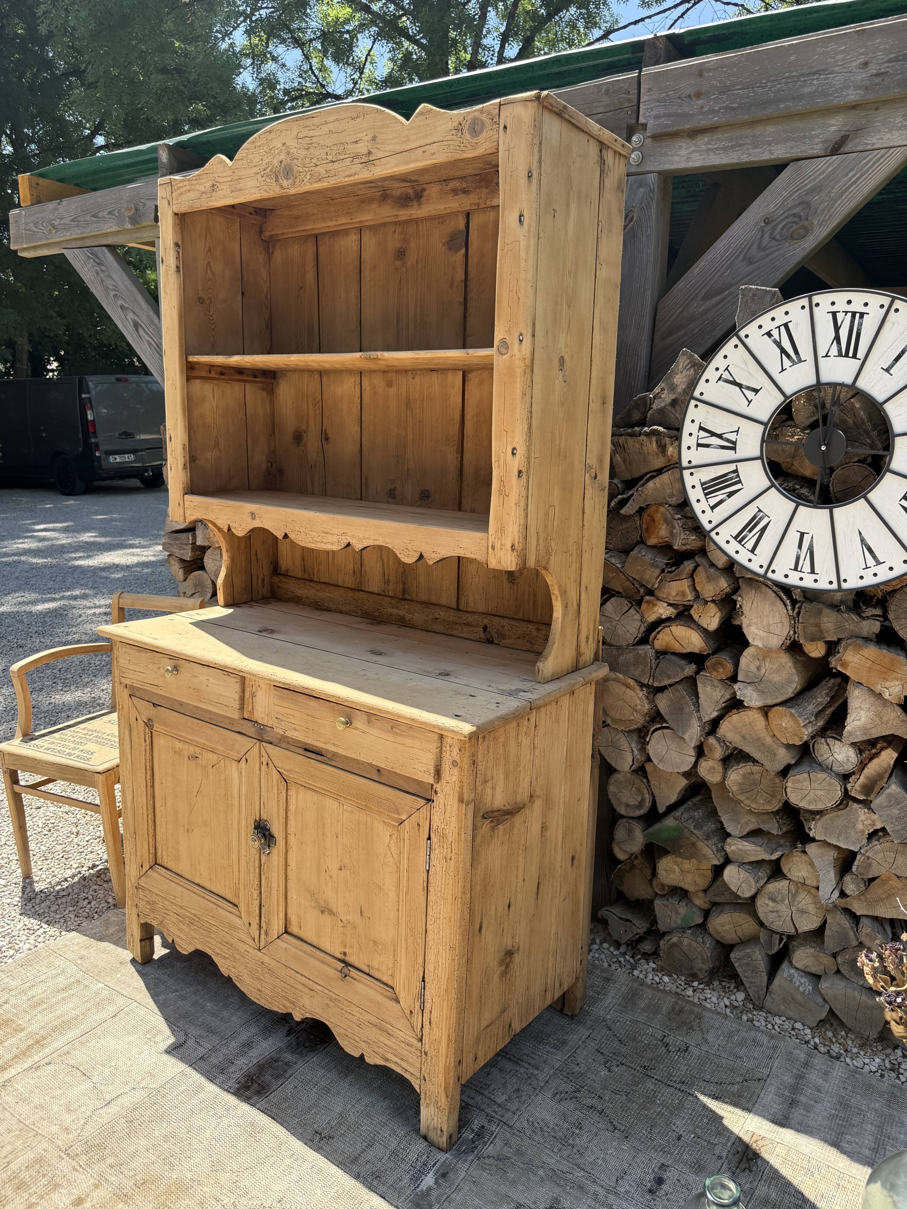 Solid wood sideboard / Two-body buffet