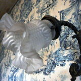 Bronze Tulip Sconce opaline 30 years