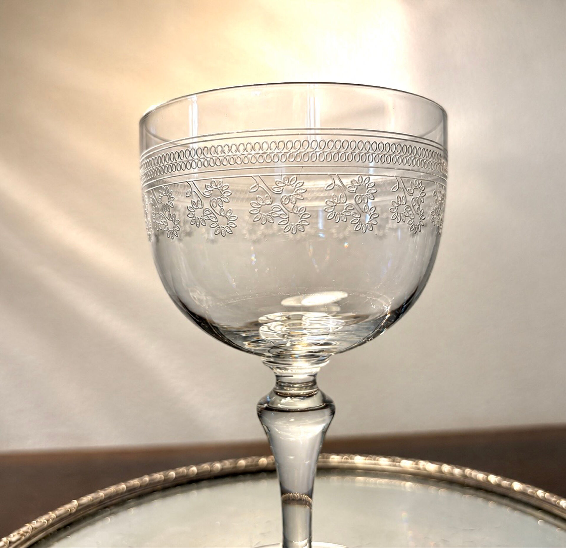 Water glass Baccarat Pompadour model before 1936