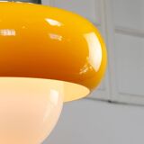 Large Space Age Model Best Pendant from Guzzini in Yellow, 1970s