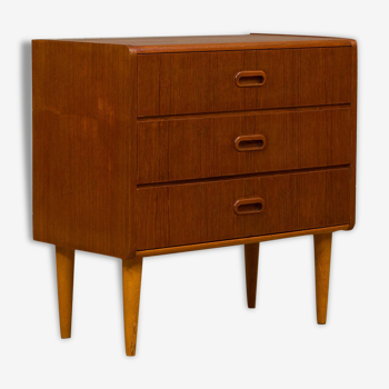 Danish curved dresser with 3 drawers, Denmark, 70