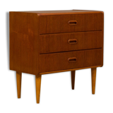 Danish curved dresser with 3 drawers, Denmark, 70