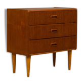 Danish curved dresser with 3 drawers, Denmark, 70