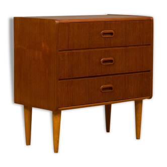 Danish curved dresser with 3 drawers, Denmark, 70