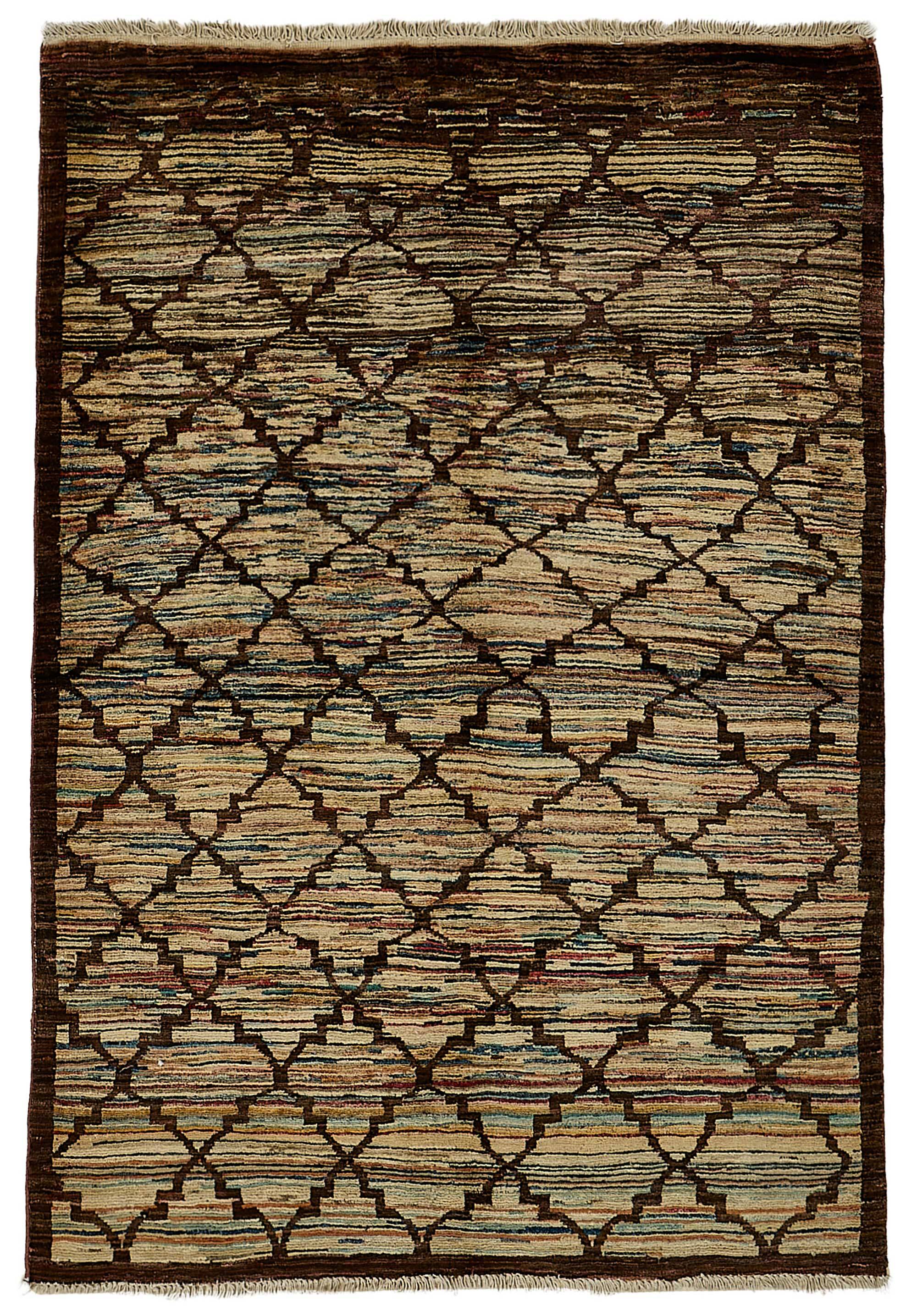 Turkish Handknotted Wool Oushak Rug 101 cm x 143 cm
