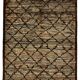 Turkish Handknotted Wool Oushak Rug 101 cm x 143 cm