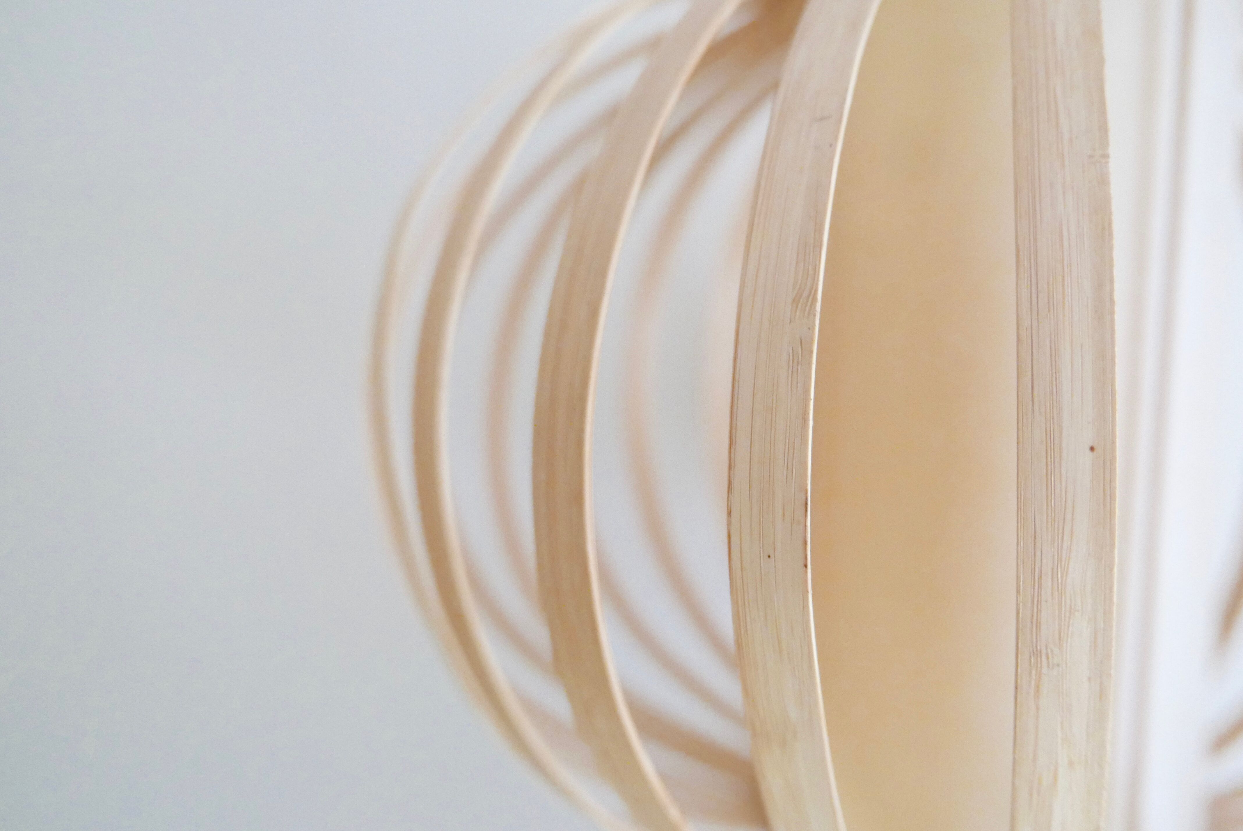 Wooden hanging lamp, scandinavian, 70s