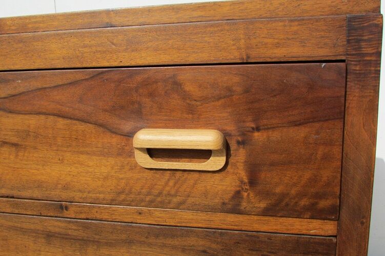 Walnut Art Deco dresser