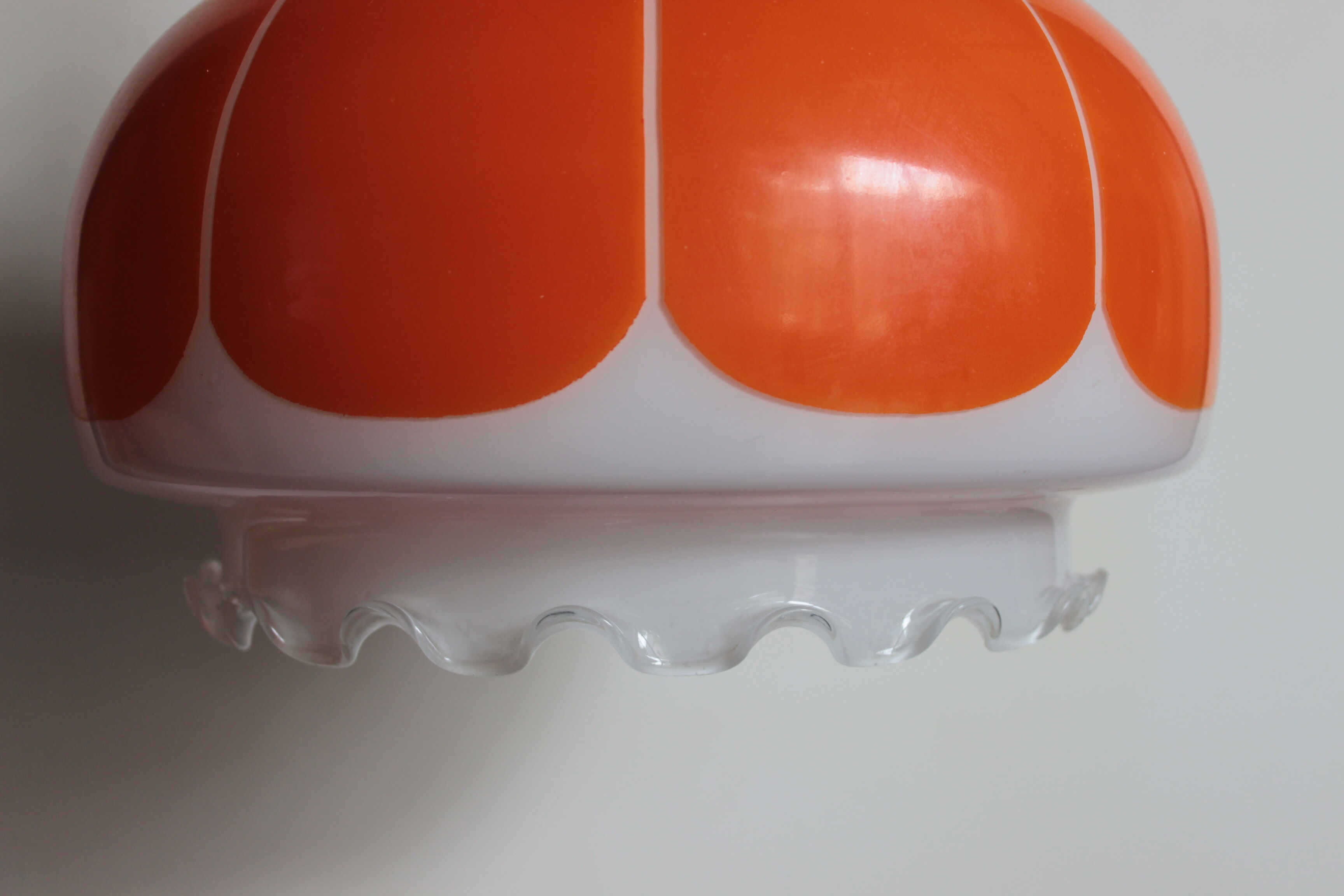 Vintage ceiling chandelier 70s orange