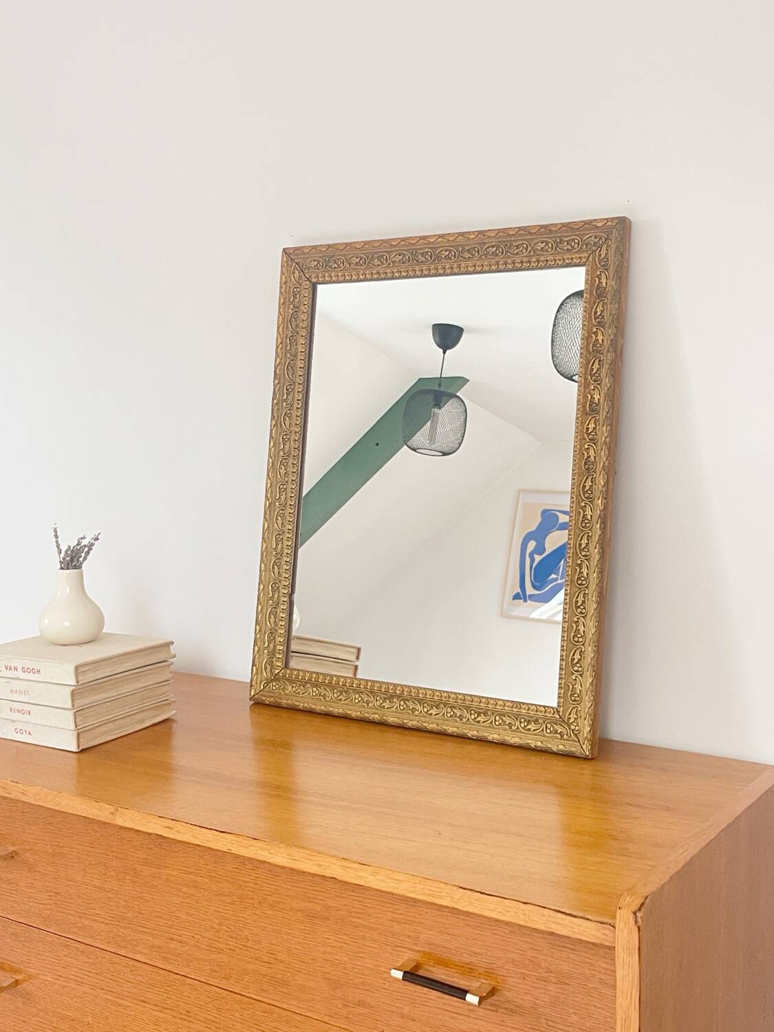 Vintage golden mirror