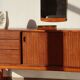 Enfilade vintage Nathan en teck (183cm) – style scandinave