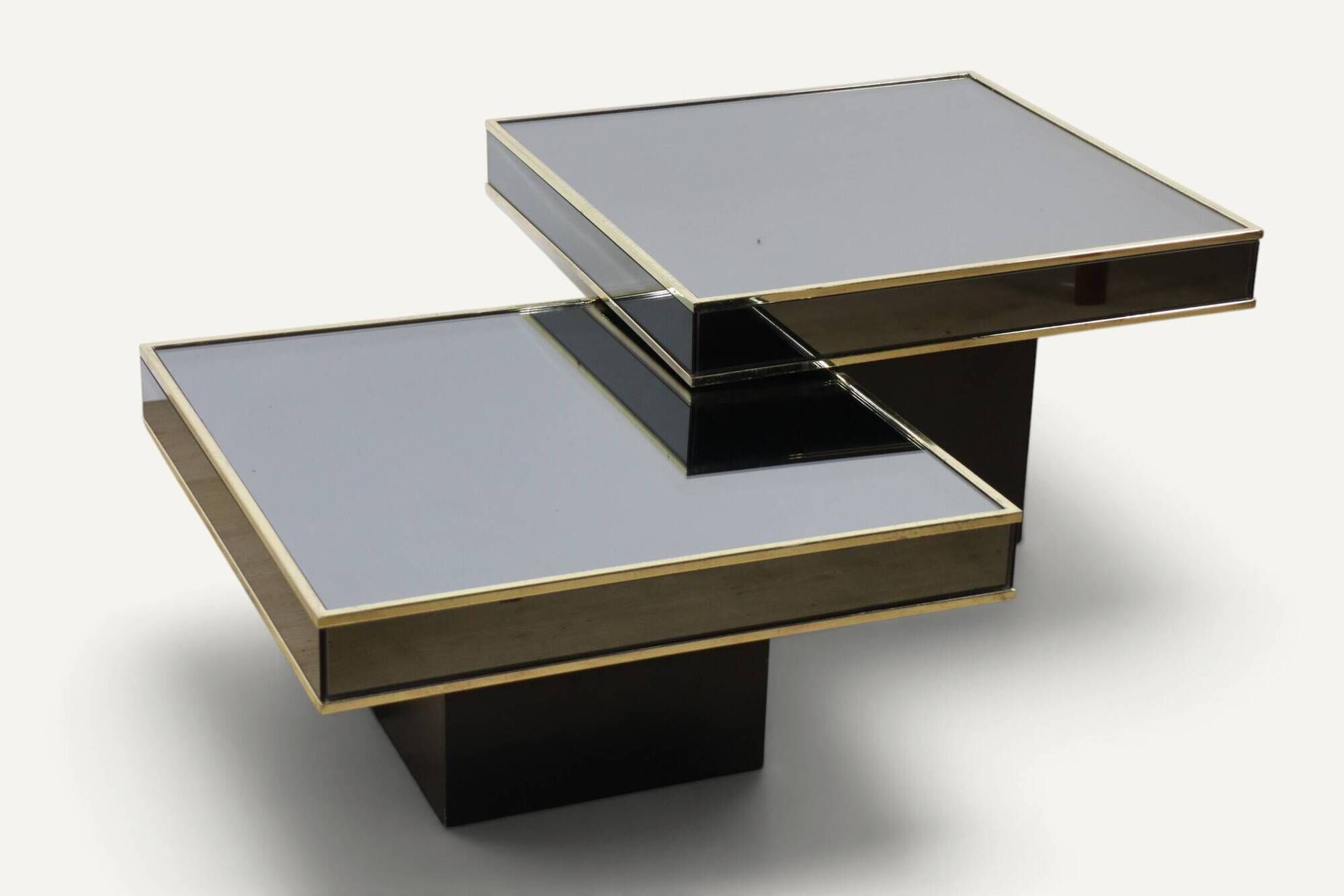 Modular coffee tables edition Cidue, by Willy Rizzo from the 1970s.