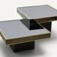 Modular coffee tables edition Cidue, by Willy Rizzo from the 1970s.