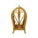 Vintage Boho Bamboo Rattan Magazine Rack 80s