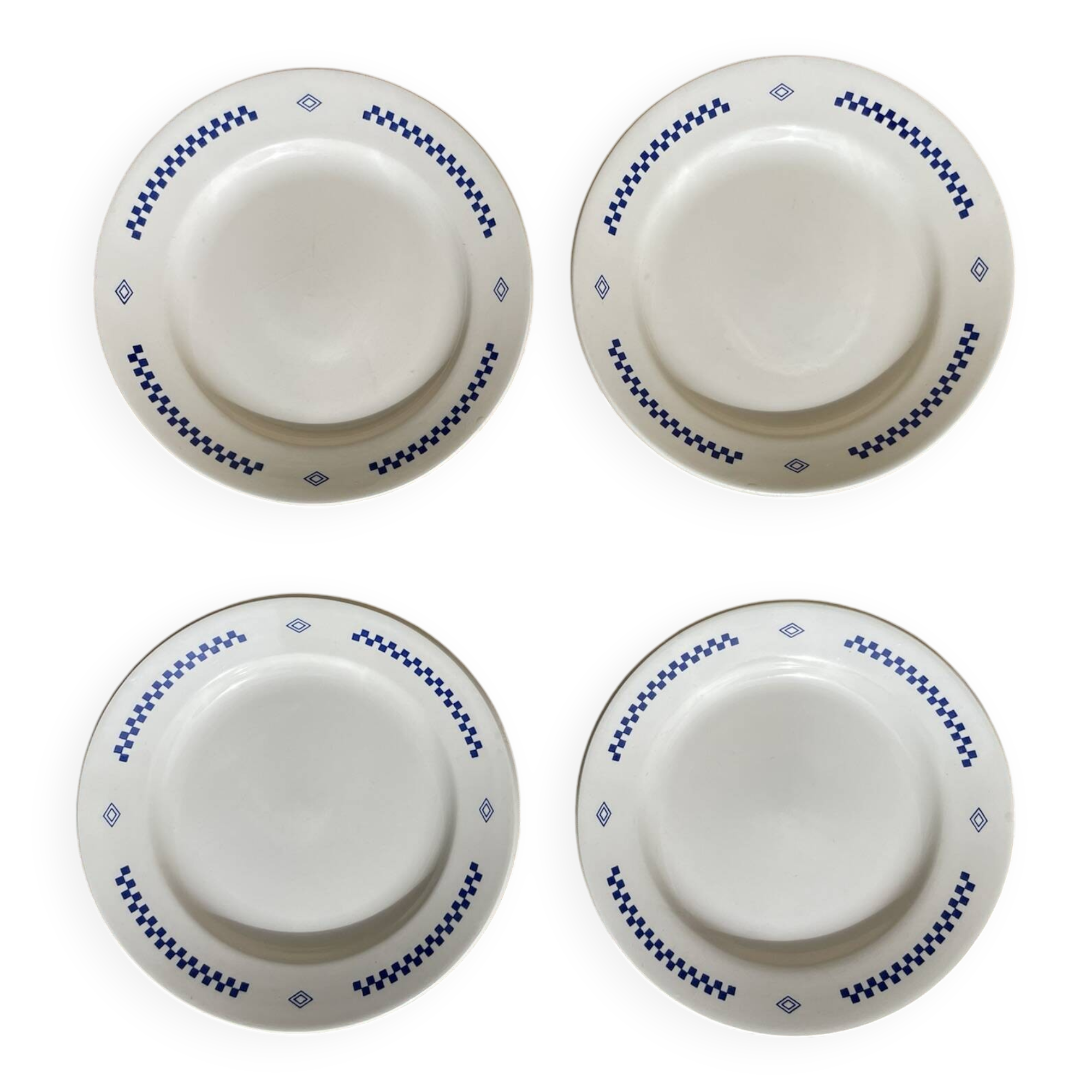 Set of 4 small vintage plates