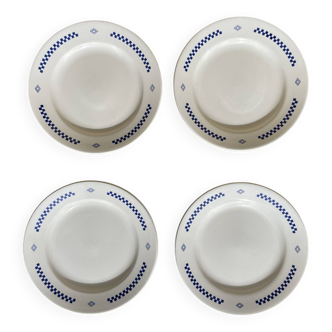 Lot de 4 petites assiettes vintage