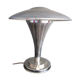 Art-deco chrome metal lamp