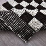 2x10 Checkered Moroccan Runner Rug 70x302Cm SK 242433