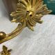 Two Louis XV style bronze wall candlesticks