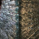 Stacked glass pyramid lamp, 1970