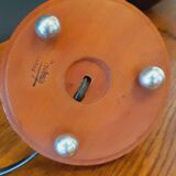 Vintage 50s lamp in varnished wood