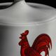 Earthenware soup tureen with rooster design