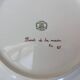 Very beautiful old plate decorated with a cornucopia, hand-painted, Limoges