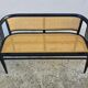 Vienna Secession beech canapé with cane seat and backrest.