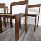 Chaises en bois vintage, années 1960, ensemble de 4