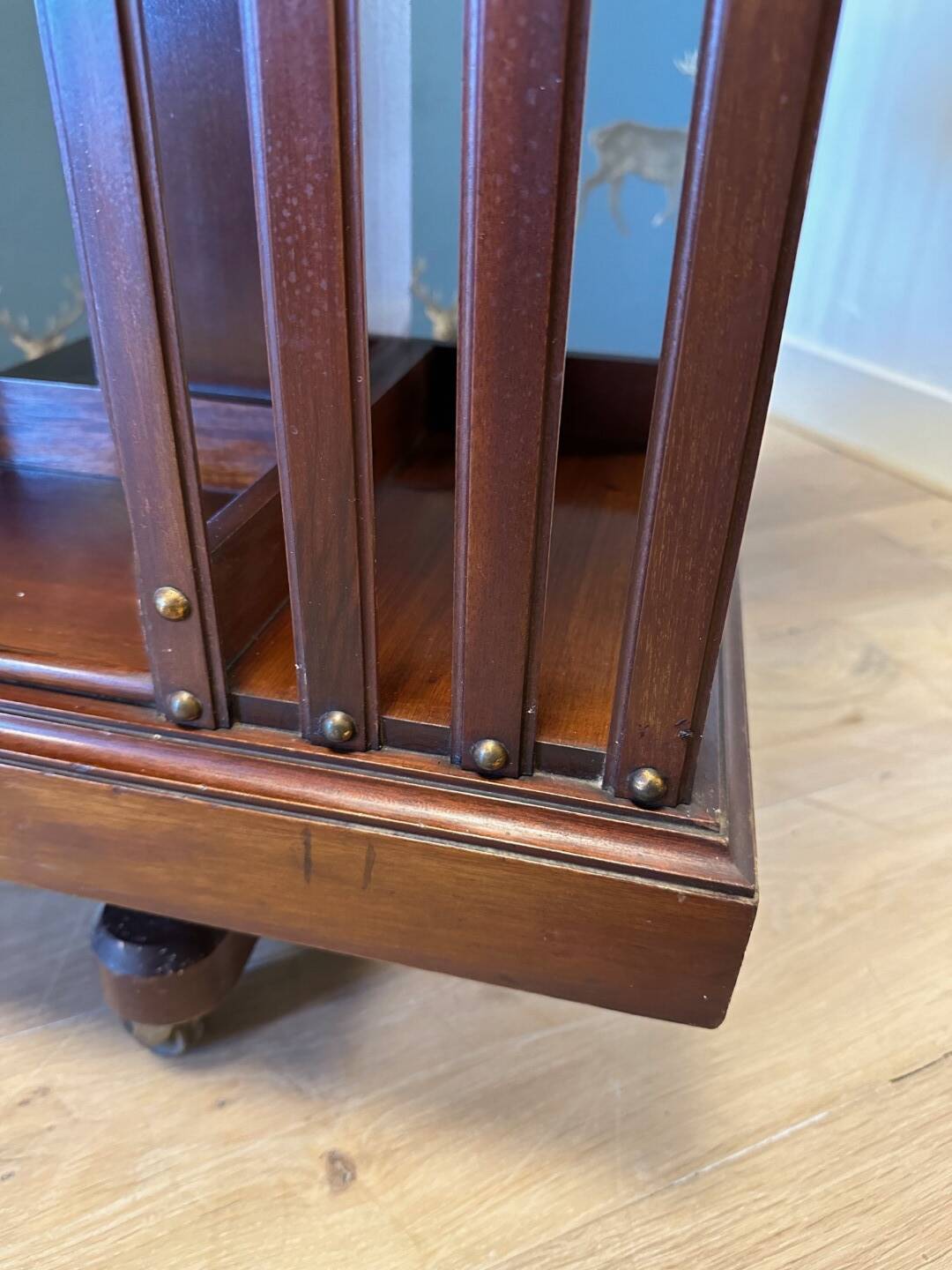 Antique revolving bookcase