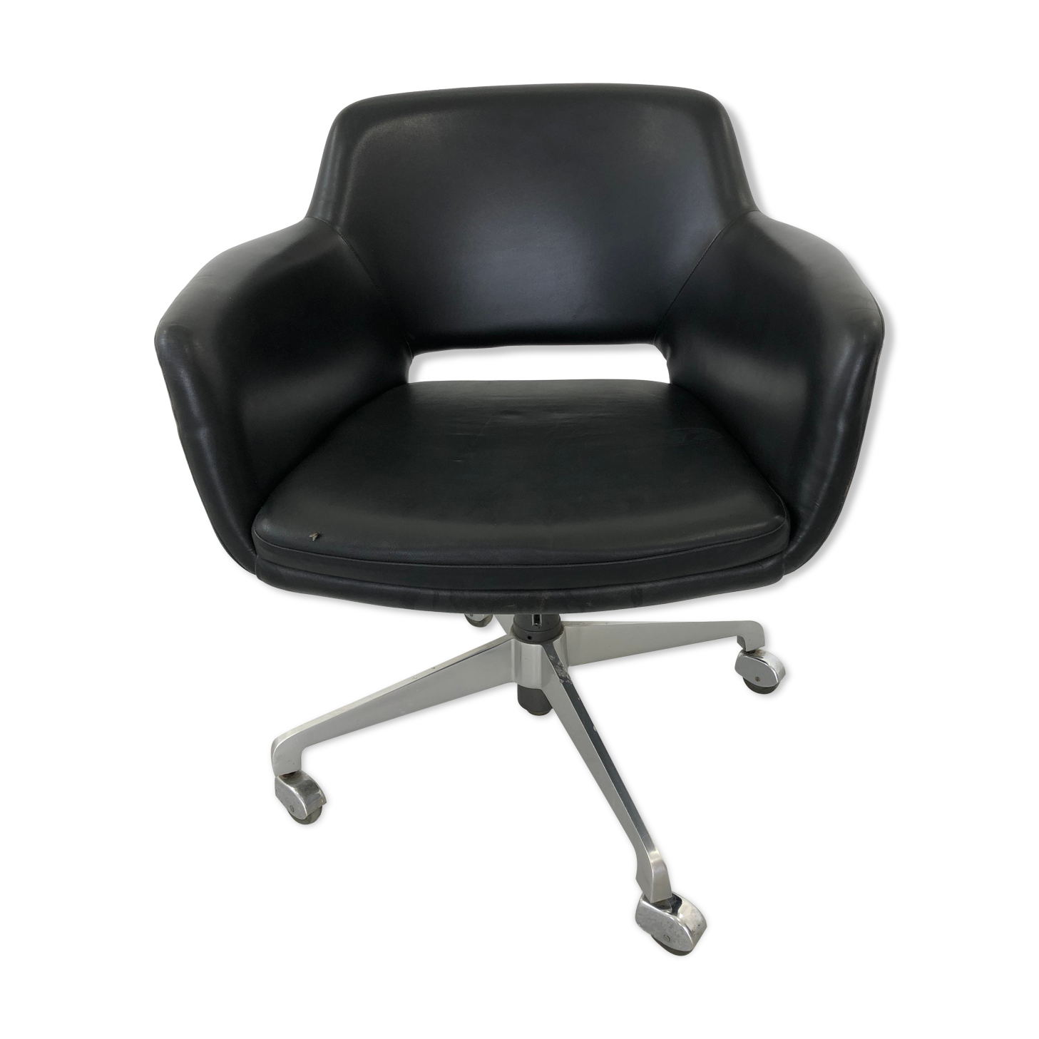 Leather Office Chair, 1960s