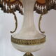 Grande lampe ancienne en albâtre et bronze