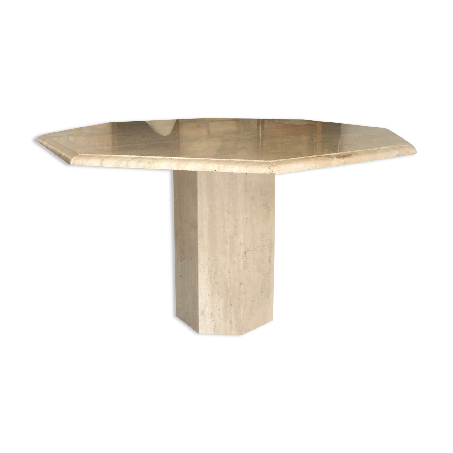 Travertine/marble dining table