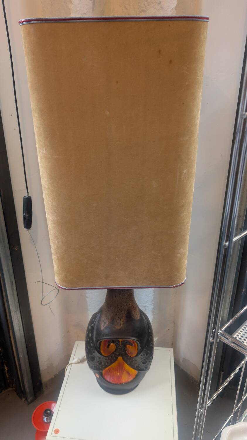 Large ceramic lamp from the 70s