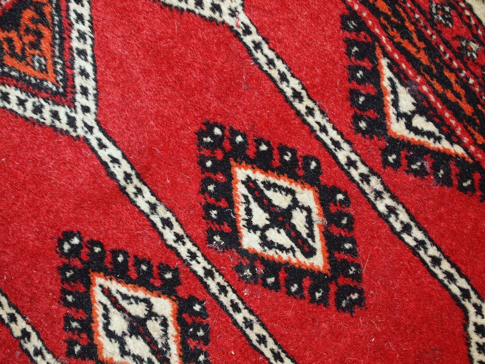 Tapis Vintage Lahore Pakistanais, Années 1960, Élégance Authentique