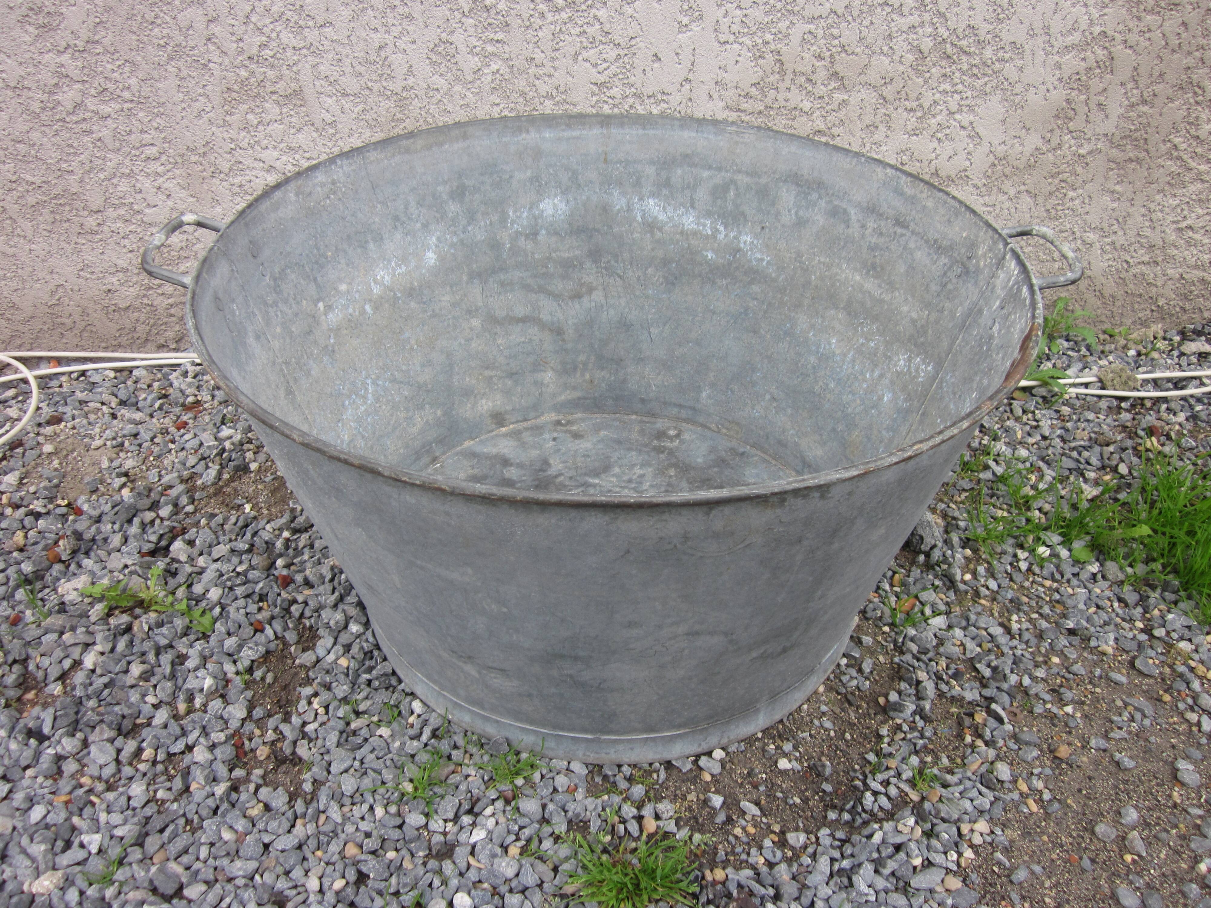 Old zinc basin