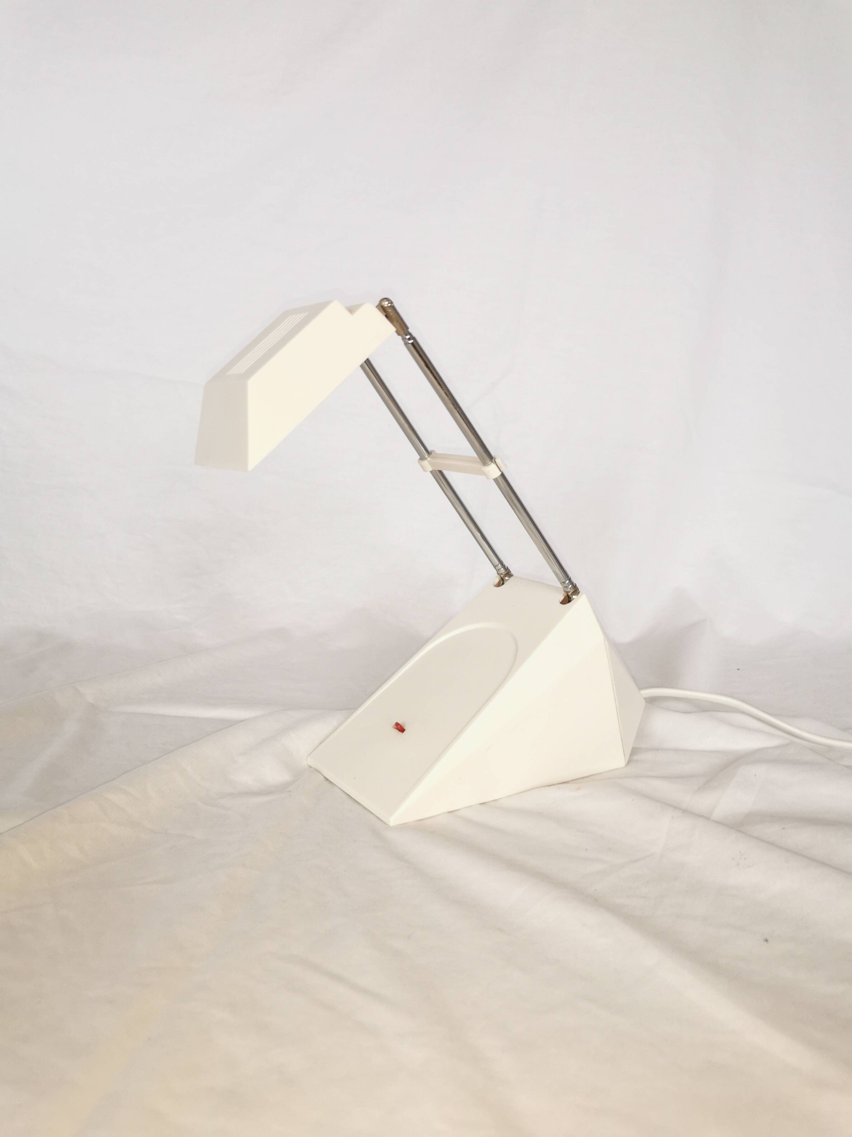 Telescopic halogen desk lamp, postmodern, 1980s