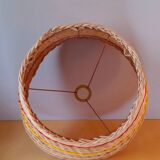60s rattan lampshade