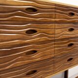 Commode à tiroirs en cerisier du milieu du siècle par Heals