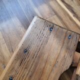 Antique wooden farm stool