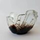 Midcentury Pertti Santalahti Glass Bowl, Humppila, Finland, 1960s