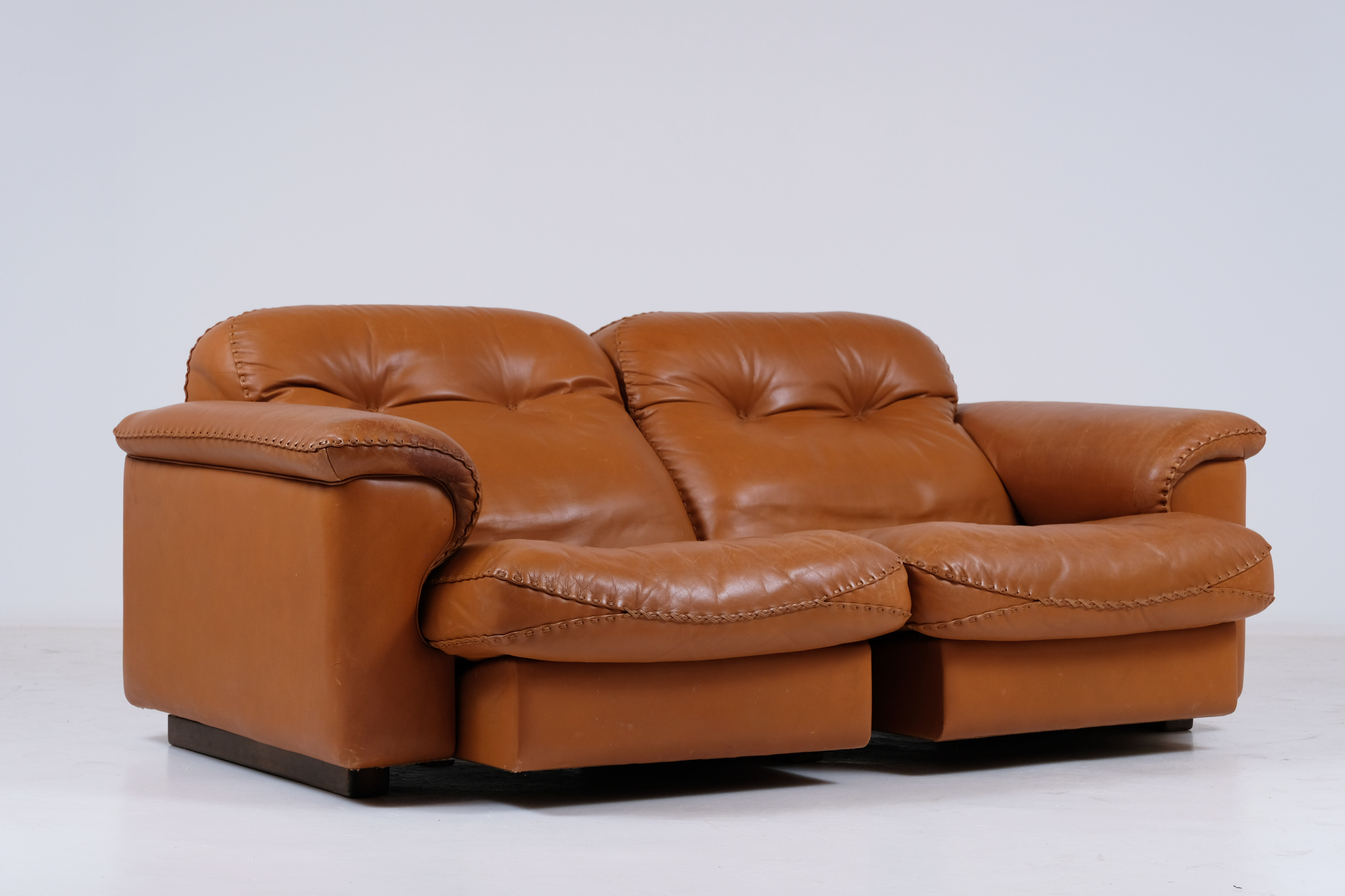De Sede 101 adjustable 2-seater leather sofa