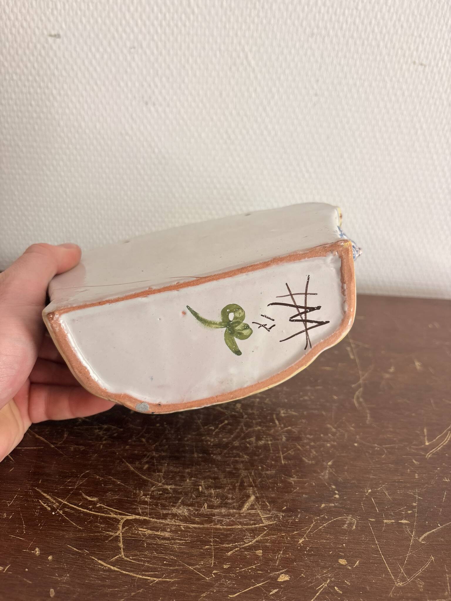 Antique Jardinière Earthenware 19th Century Sèvres Moustiers Macarons Style
