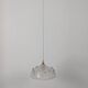 Vintage pendant light in molded glass and brass