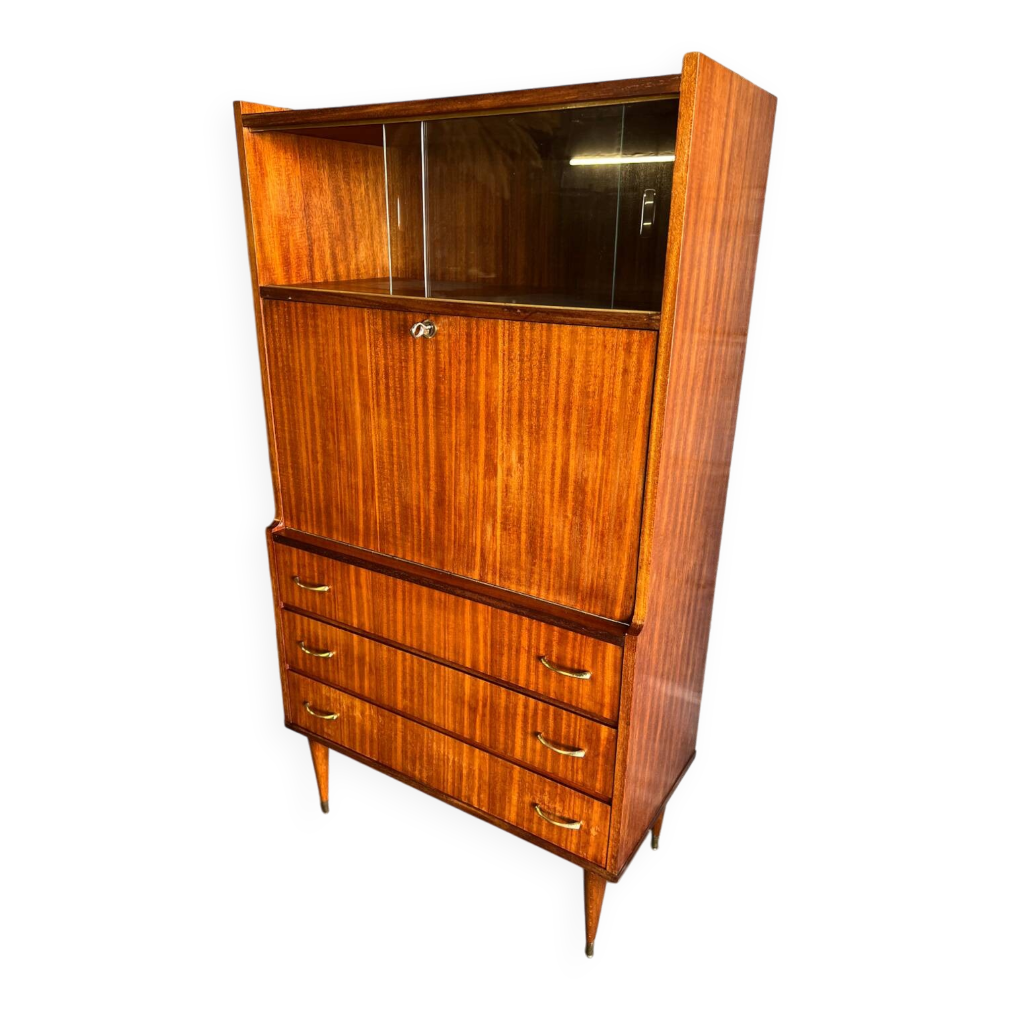 Vintage display cabinet secretary