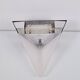 Postmodern Metal & Glass Wall Lamp, Italy, 1980s