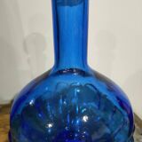 Round Electric Blue Bottle