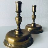 Pair of 17th century candlesticks
