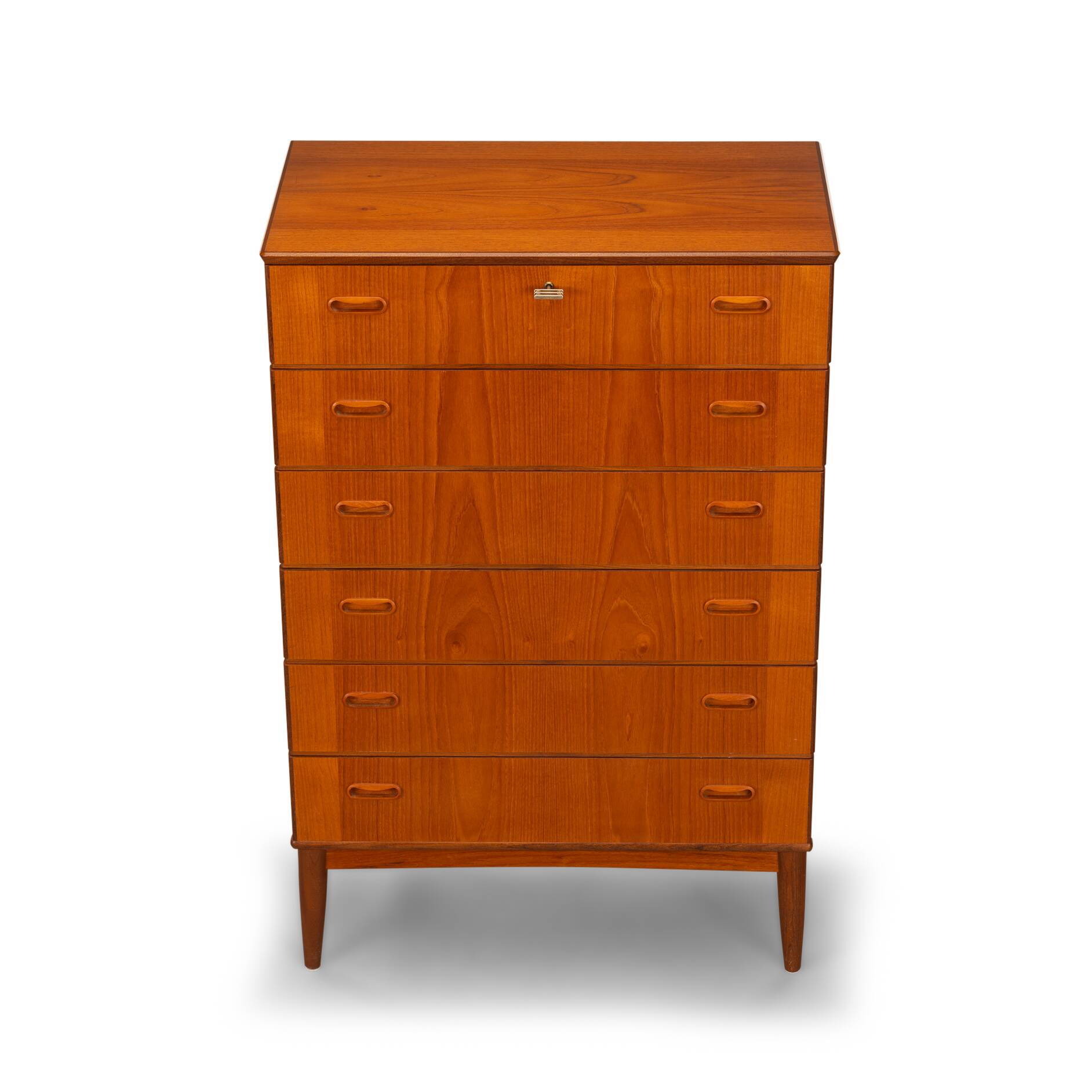 Commode en teck haute de design danois, années 1960