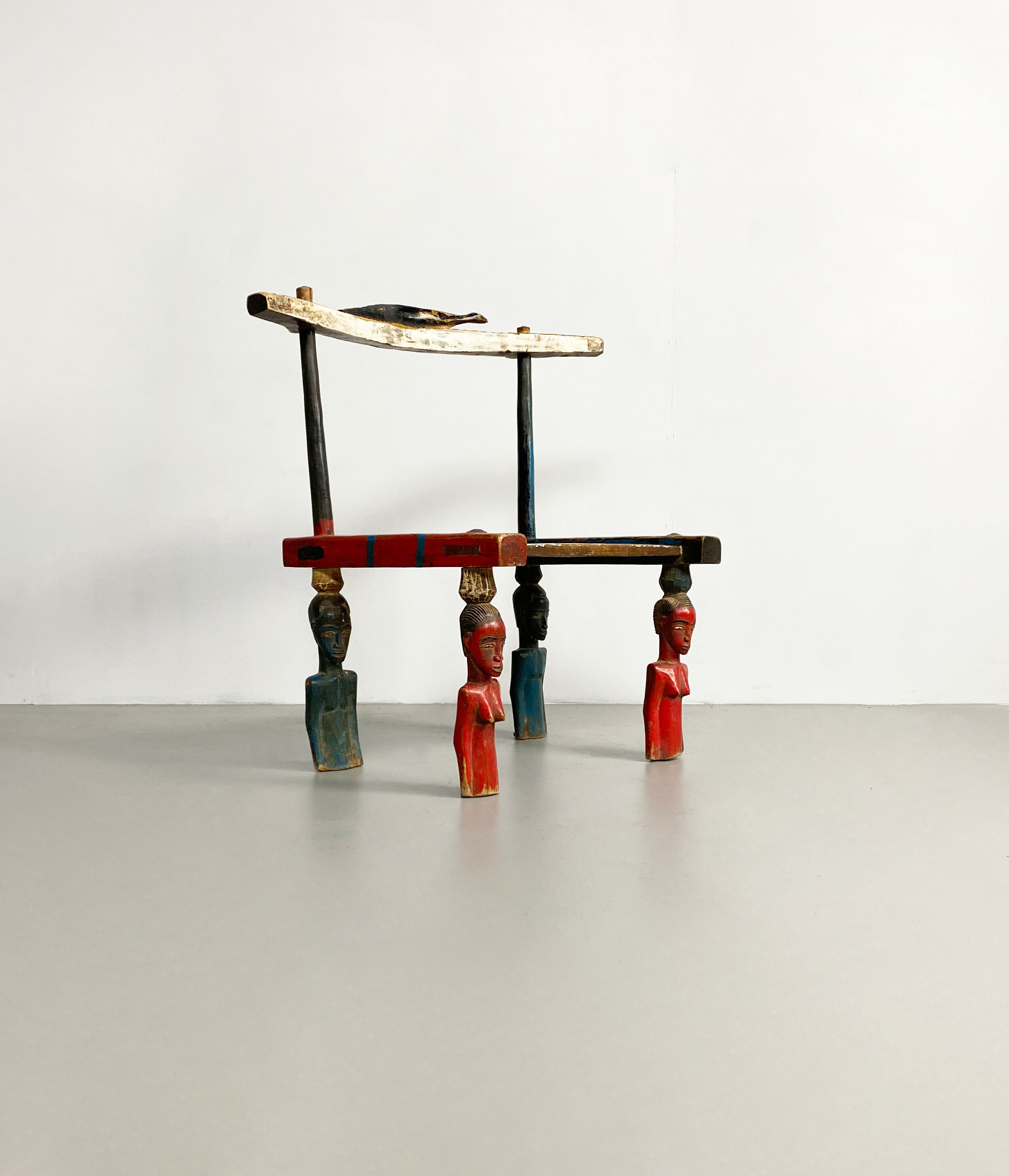 Vintage Senufo Chair, Côte d'Ivoire, c.1980